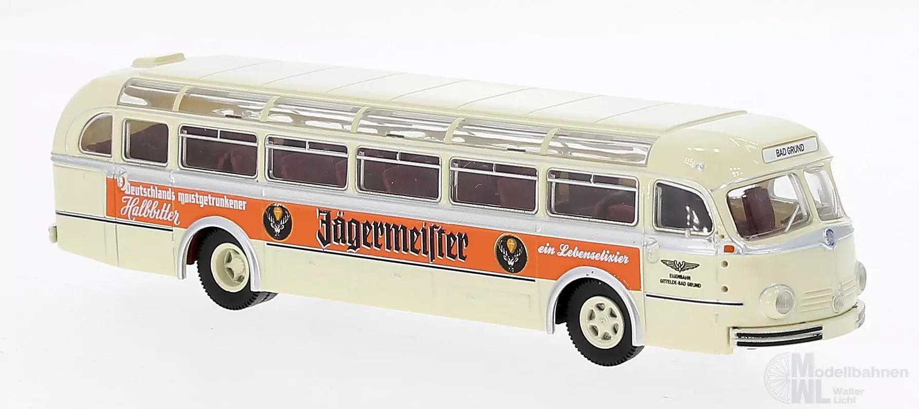 Brekina 50504 - Mercedes-Benz O6600H Reisebus Jägermeister H0 1:87