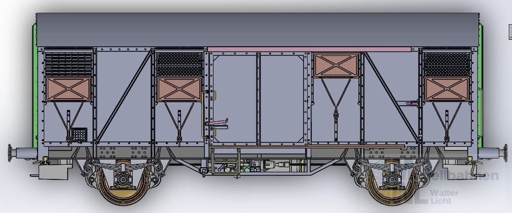 Exact Train 21073 - Güterwagen gedeckt DB Ep.IVGs 210 EUROP H0/GL