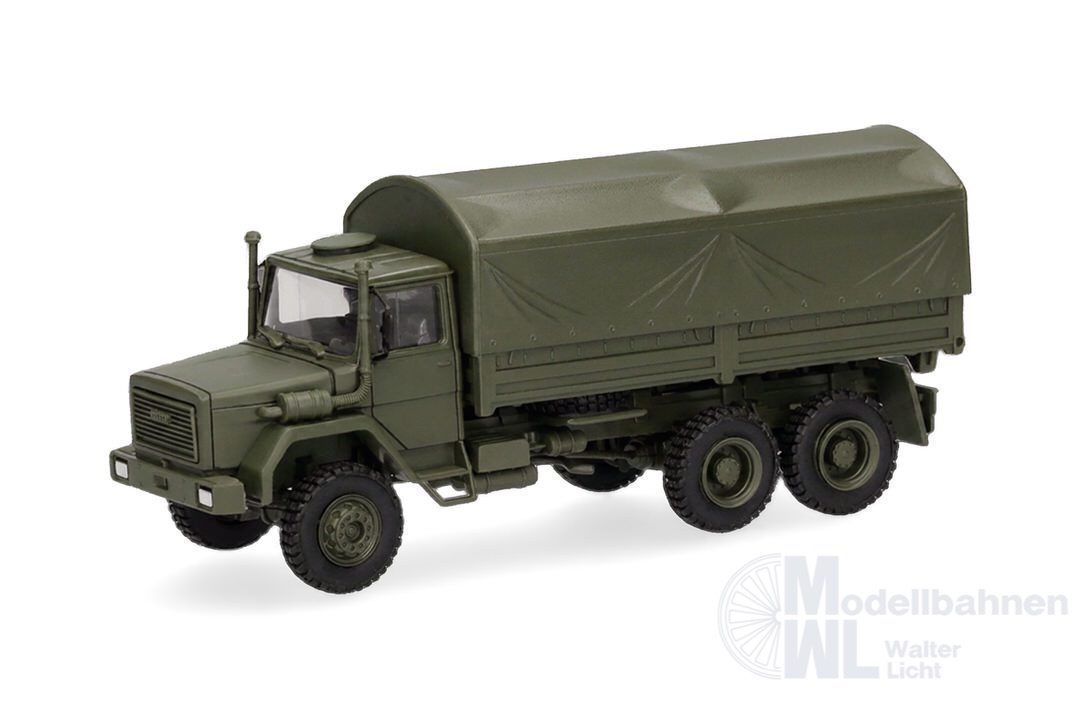 Herpa 747387 - Iveco Magirus 8t Planen-LKW Bundeswehr H0 1:87