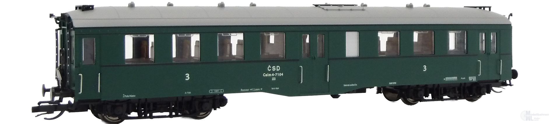 Saxonia Modellbau 120055 - Peronenwagen CSD Ep.III Calm 3.Kl. Altenberg 2.Betr.Nr. TT 1:120