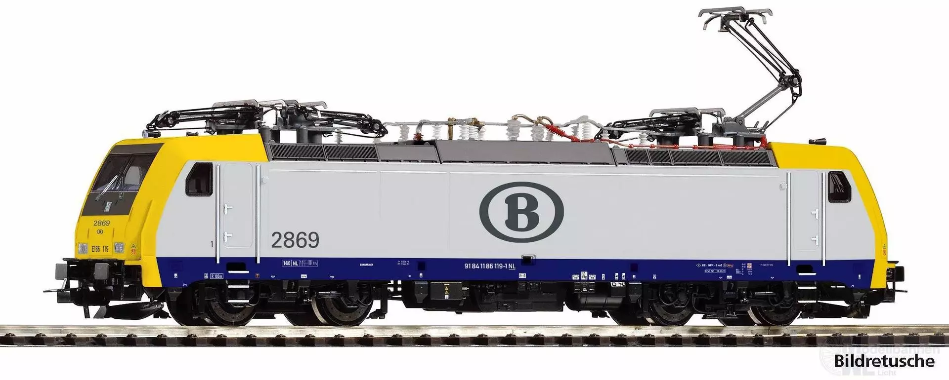 Piko 21762 - E-Lok BR 186 SNCB Ep.VI H0/GL Sound