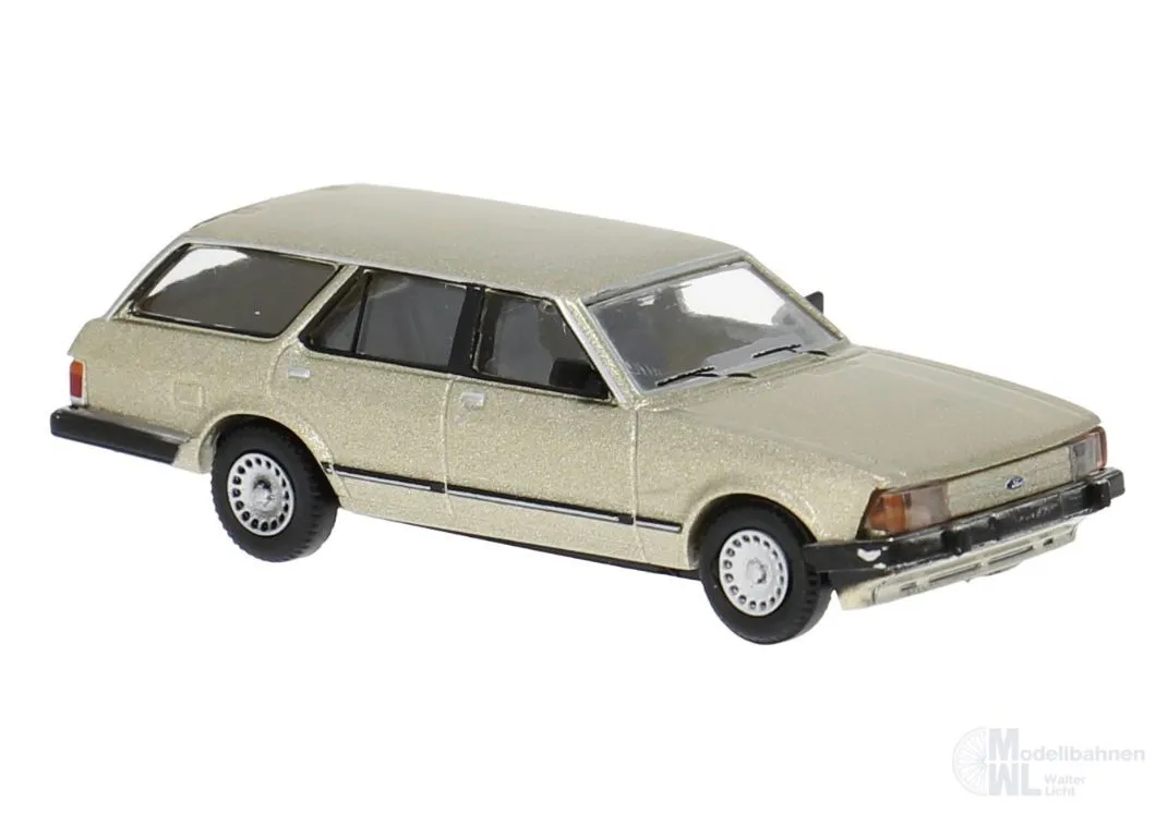 Brekina 19524 - Ford Granada II 2.3Ghia Turnier 1984 in gold H0 1:87