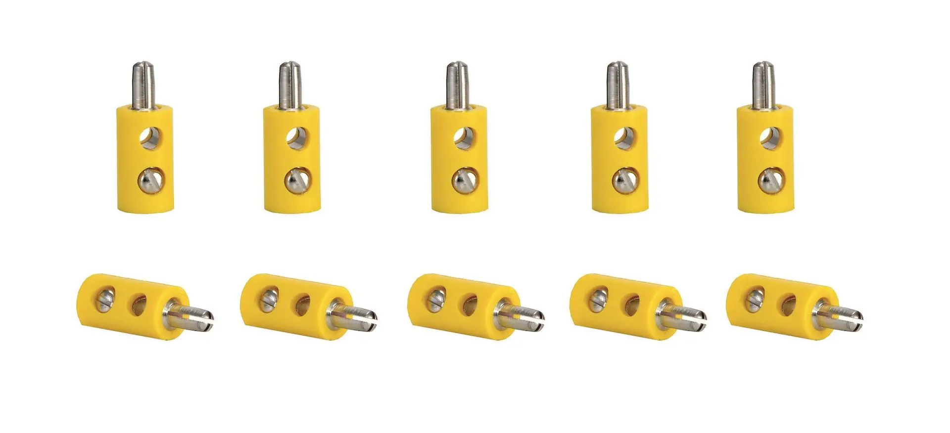 Viessmann 6870 - Querlochstecker 10 Stück gelb