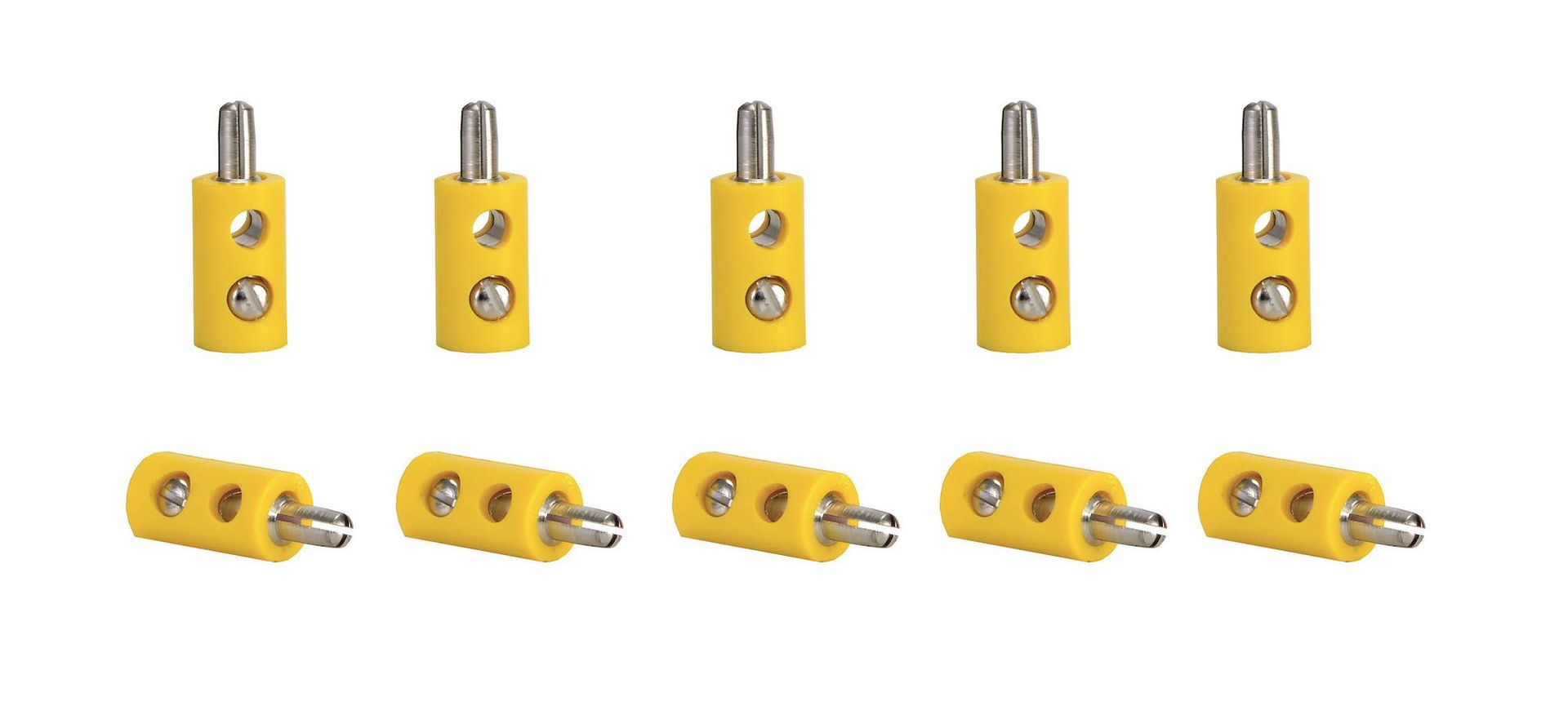 Viessmann 6870 - Querlochstecker 10 Stück gelb