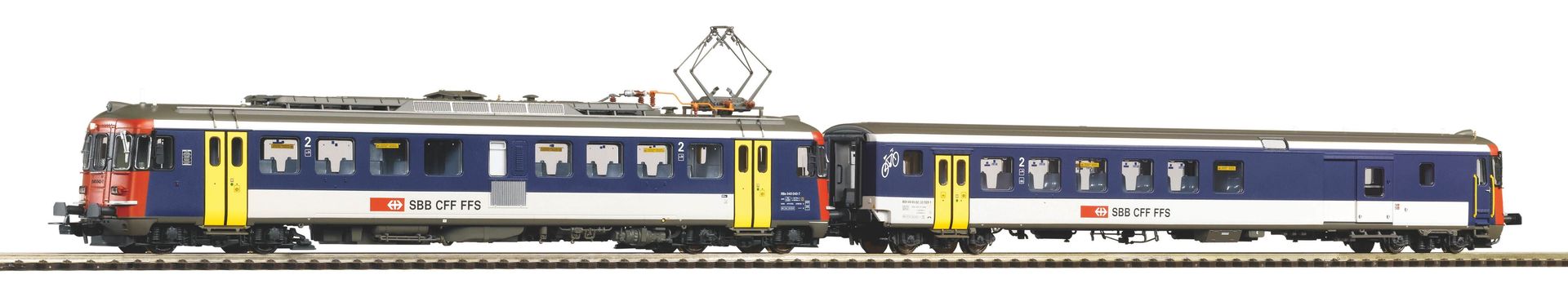 Piko 96854 - Triebwagen RBe 540 SBB NPZ Ep.IV und Steuerwagen BDt EW H0/GL Piko 96854 - Triebwagen RBe 540 SBB NPZ Ep.IV und Steuerwagen BDt EW H0/GL