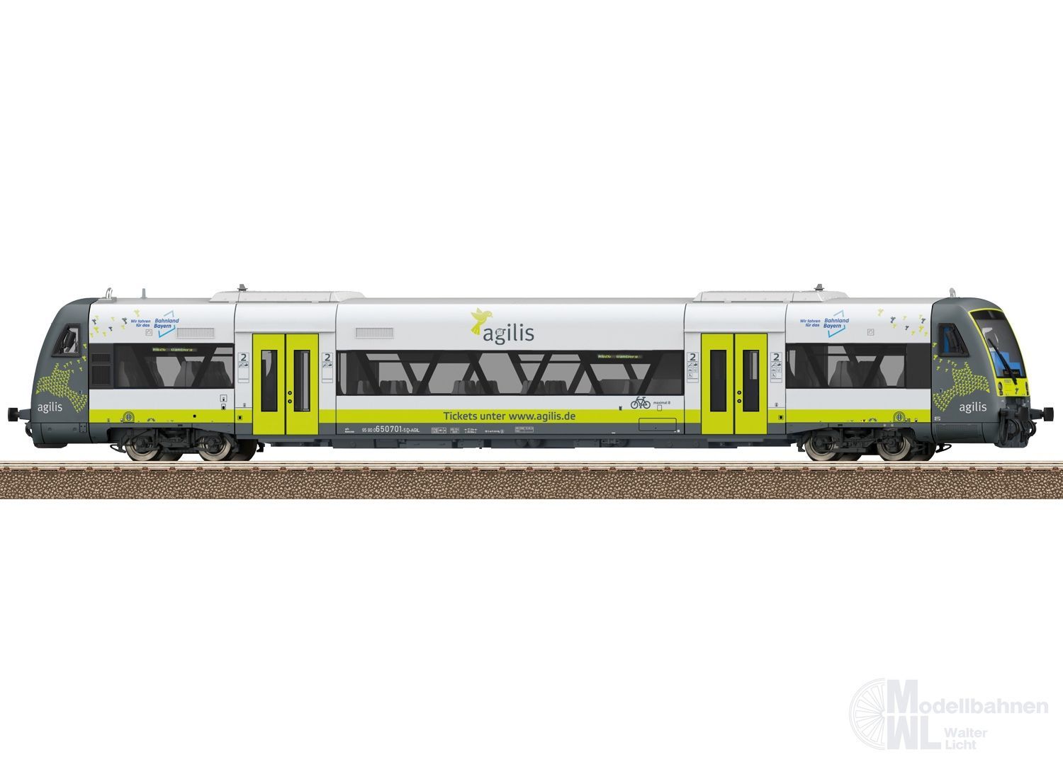 Trix 25968 - Dieseltriebwagen RS 1 BR 650 agilis Ep.VI H0/GL