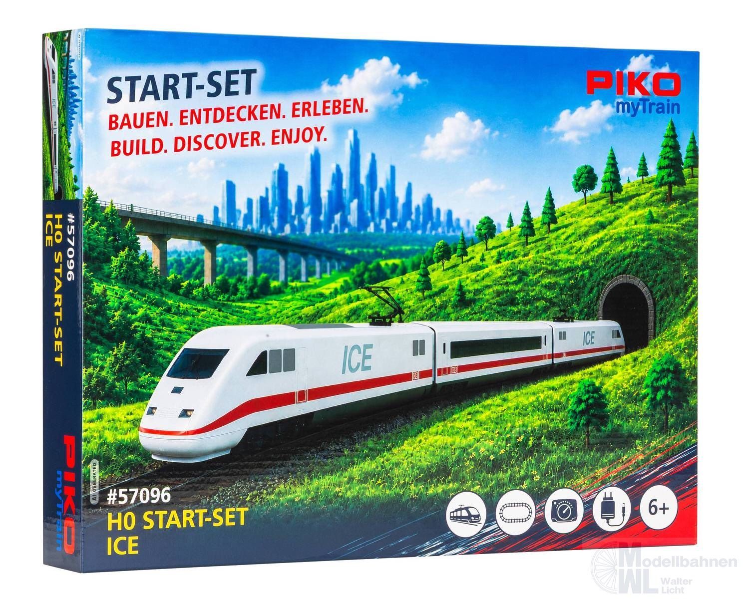 Piko 57096 - Start-Set PIKO myTrain Inter City Express (ICE) 3-tlg. H0/GL