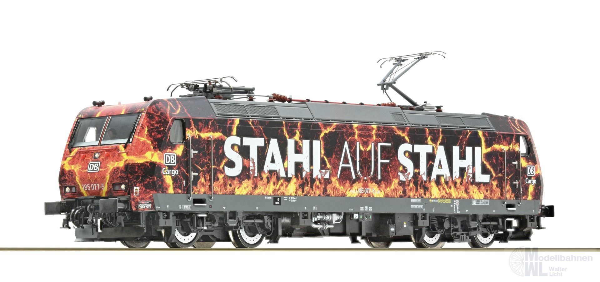 Roco 78333 - E-Lok BR 185 077-5 DB Ep.VI Stahl auf Stahl H0/WS Sound