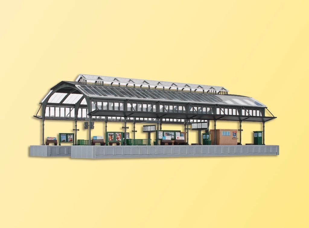 Kibri 37758 - Bahnsteighalle grau N 1:160