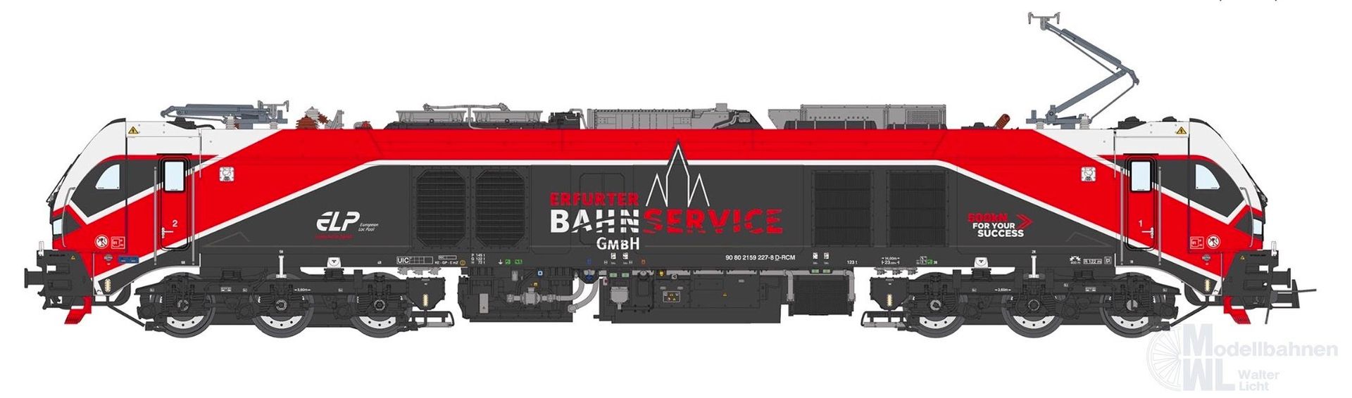 Sudexpress N1592271 - Zweikraftlok BR 159 227-8 EuroDual Erfurter Bahnservice Ep.VI N 1:160