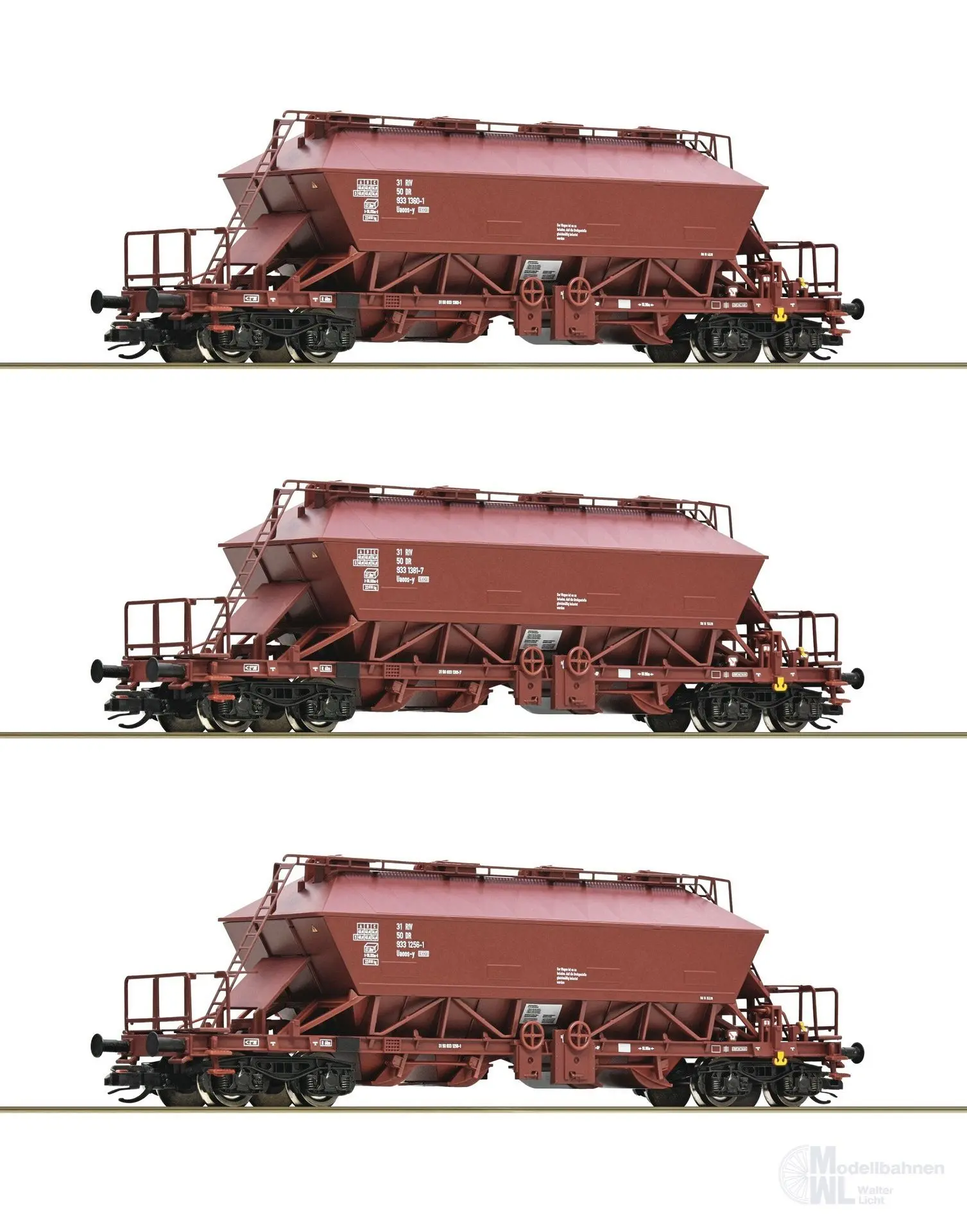 Roco 6680018 - Kaliwagen Set DR Ep.IV 3.tlg. TT 1:120
