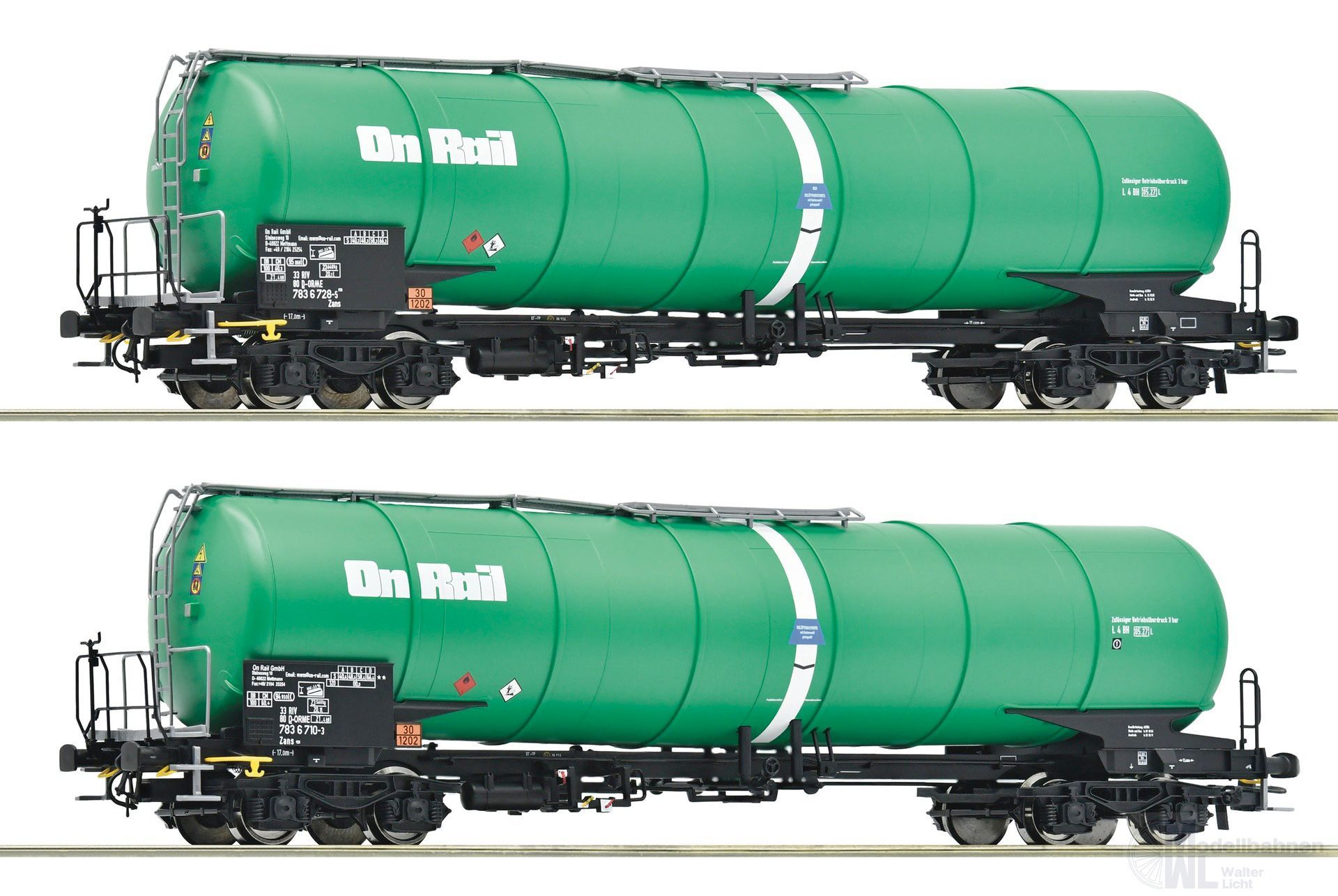 Roco 6600147 - Kesselwagen Set ONRAIL Ep.VI 2.tlg. Zans H0/GL Roco 6600147 - Kesselwagen Set ONRAIL Ep.VI 2.tlg. Zans H0/GL