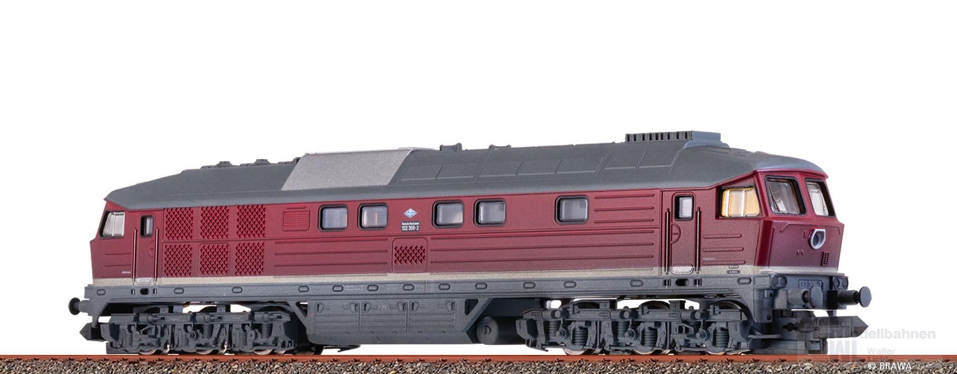 Brawa 61045 - Diesellok BR 132 306-2 DR Ep.IV gealtert N 1:160 Sound Brawa 61045 - Diesellok BR 132 306-2 DR Ep.IV gealtert N 1:160 Sound