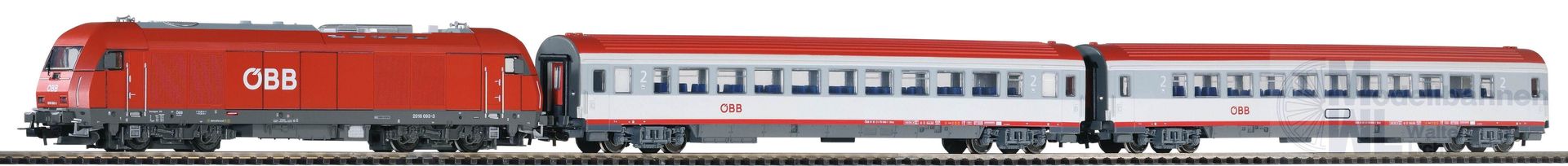 Piko 59017 - PSCwlan S-Set ÖBB Personenzug Rh 2016 mit 2 wg. VI H0/GL