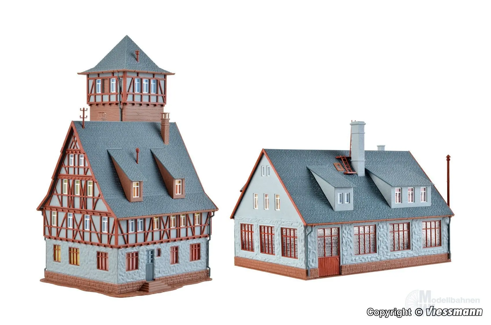 Vollmer 43767 - Feuerwehrstützpunkt fünfständig H0 1:87