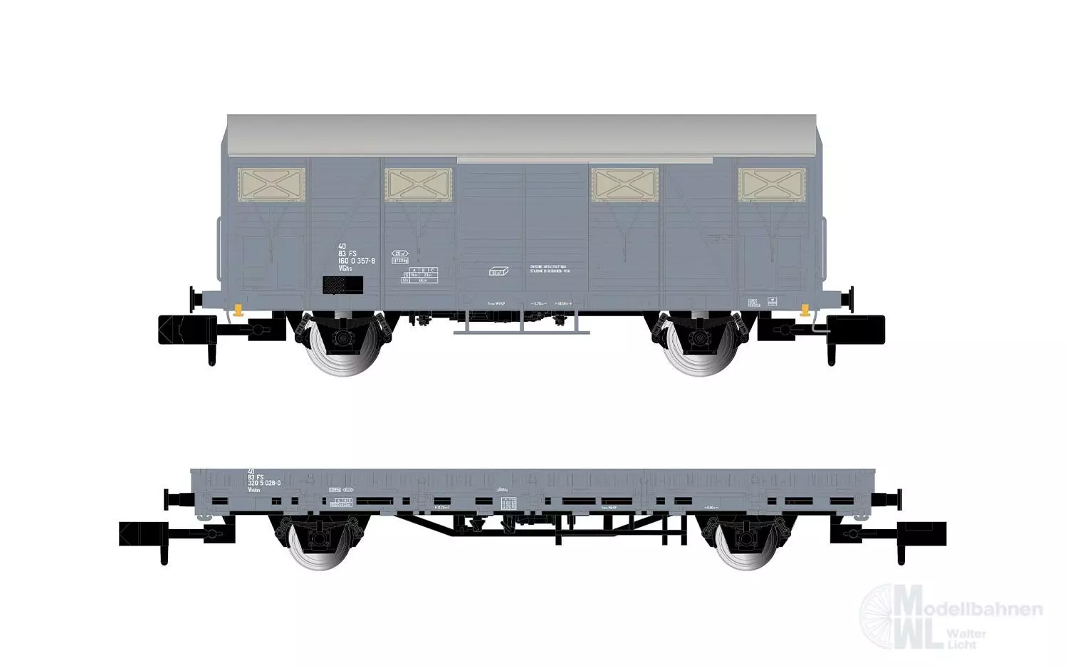 Arnold 6716 - Güterwagen Set FS Ep.V 2.tlg. Dienstwagen N 1:160