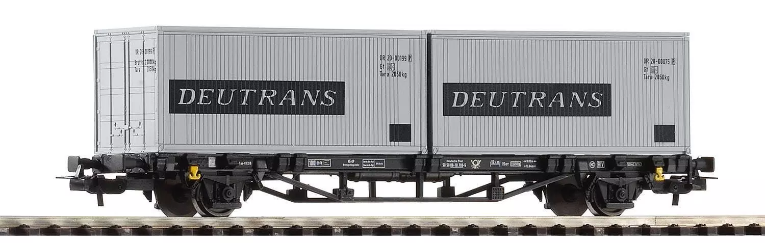 Piko 57747 - Containertragwagen DR Ep.IV Lgs579 Deutrans H0/GL