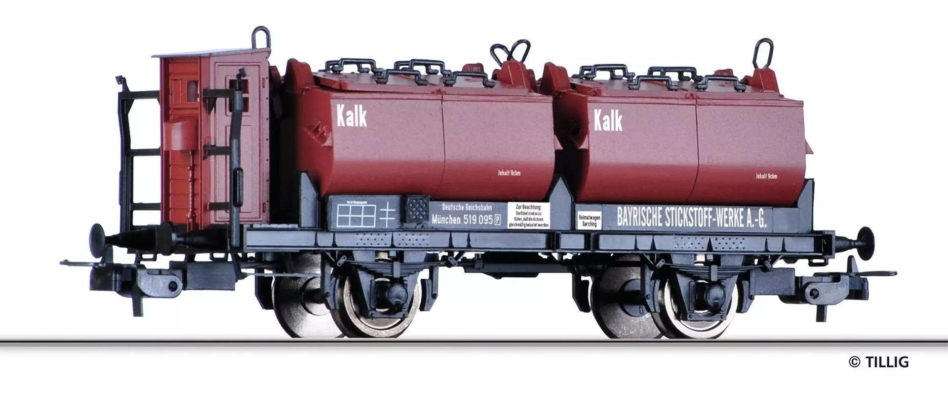 Tillig 77020 - Kalkkübelwagen DRG Ep.II Bayrische Stickstoff-Werke H0/GL