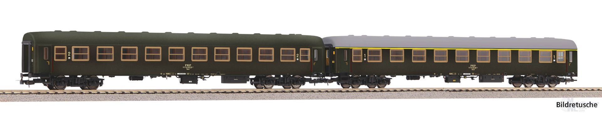 Piko 28321 - Personenwagen Set PKP Ep.IV 2.tlg. H0/GL