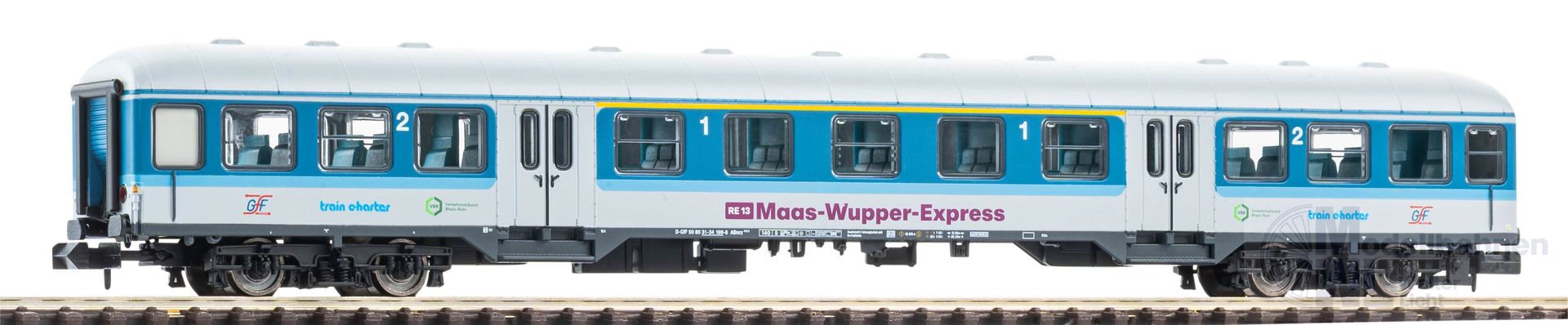Piko 40655 - Personenwagen Maas-Wupper-Express Ep.VI 1/2.Kl. N 1:160