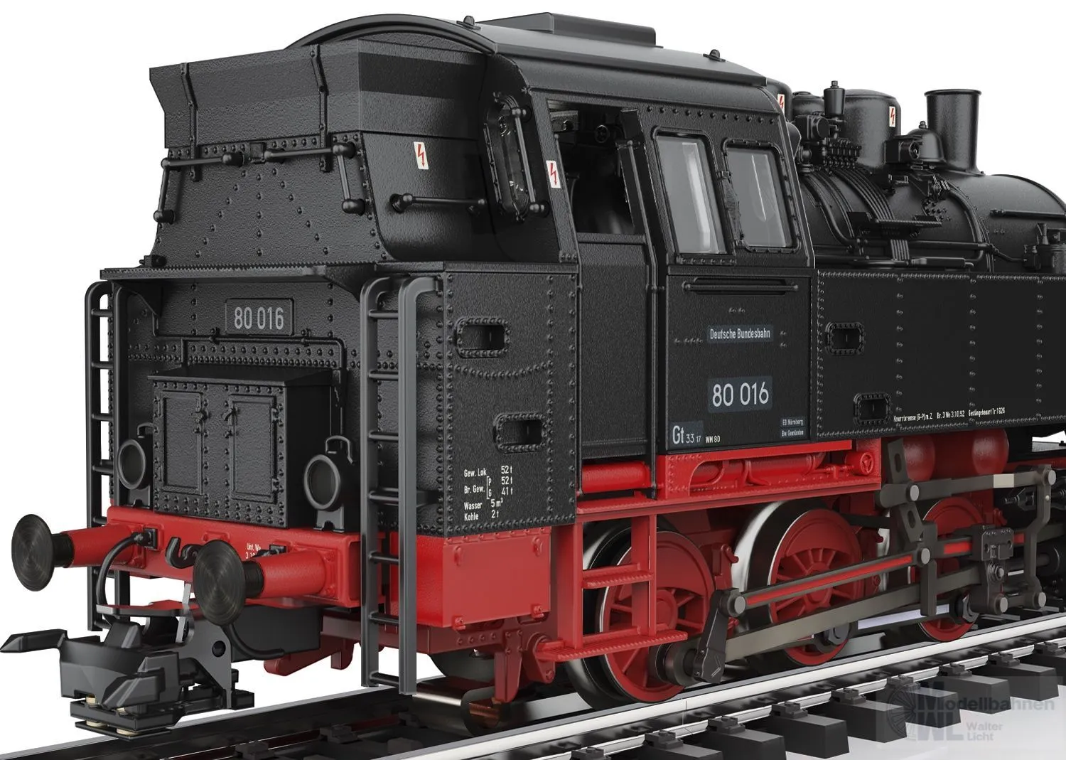 Märklin 37066 - Dampflok BR 80 DB Ep.III H0/WS Sound