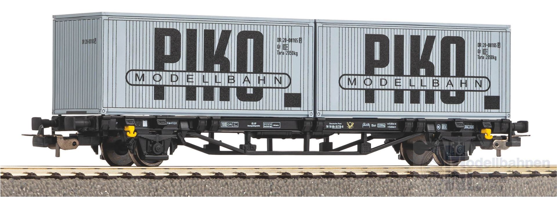 Piko 27709 - Containertragwagen DR Ep.IV VEB Piko H0/GL Piko 27709 - Containertragwagen DR Ep.IV VEB Piko H0/GL