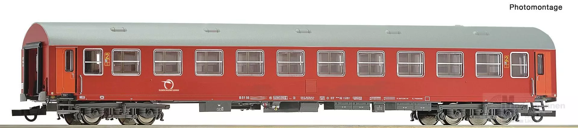 Roco 6200231 - Personenwagen ZSSK Ep.V/VI 2.Kl. rot H0/GL