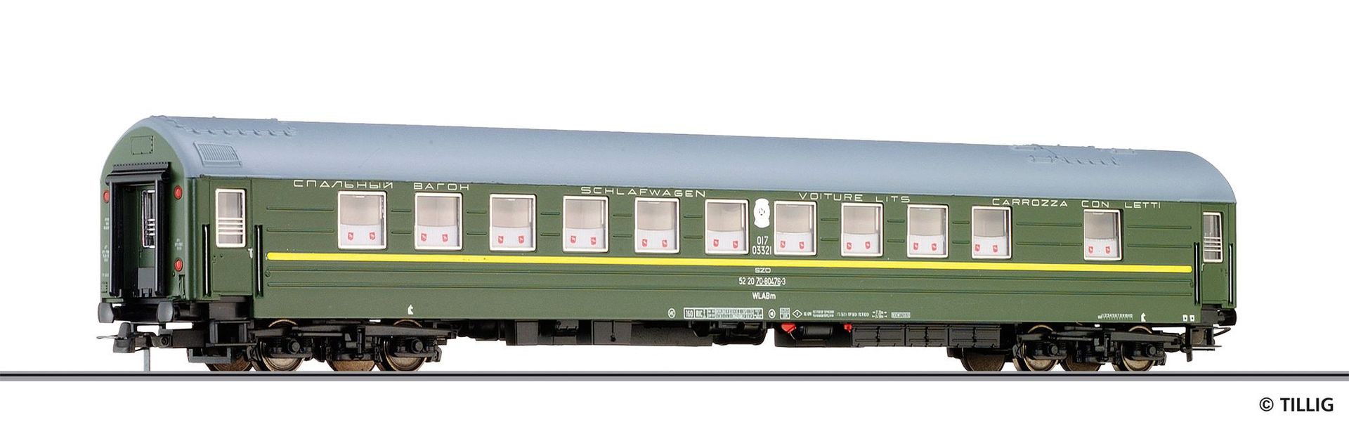 Tillig 74989 - Schlafwagen SZD Ep.IV 1/2.Kl. Typ Y H0/GL