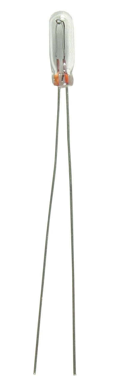 Viessmann 6220 - Glühlampe klar T 1/2 1,8mm 16V 30mA 2 blanke Drähte Drahtlänge 20mm