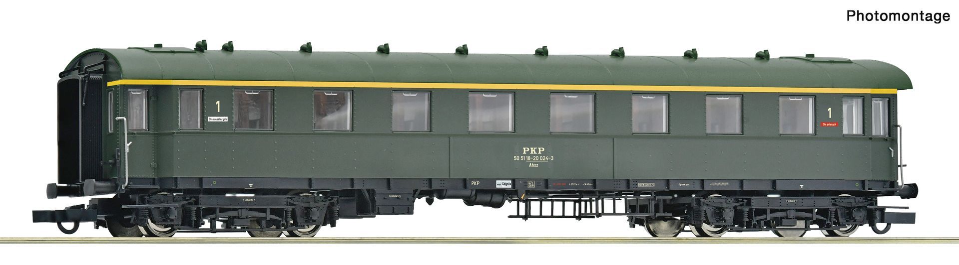 Roco 6200293 - 1. Kl. D-Zug Wagen Ahxz PKP