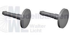 Liliput 939882 - Puffer-Set (2 St.flach 2 St.abgerundet) dünn