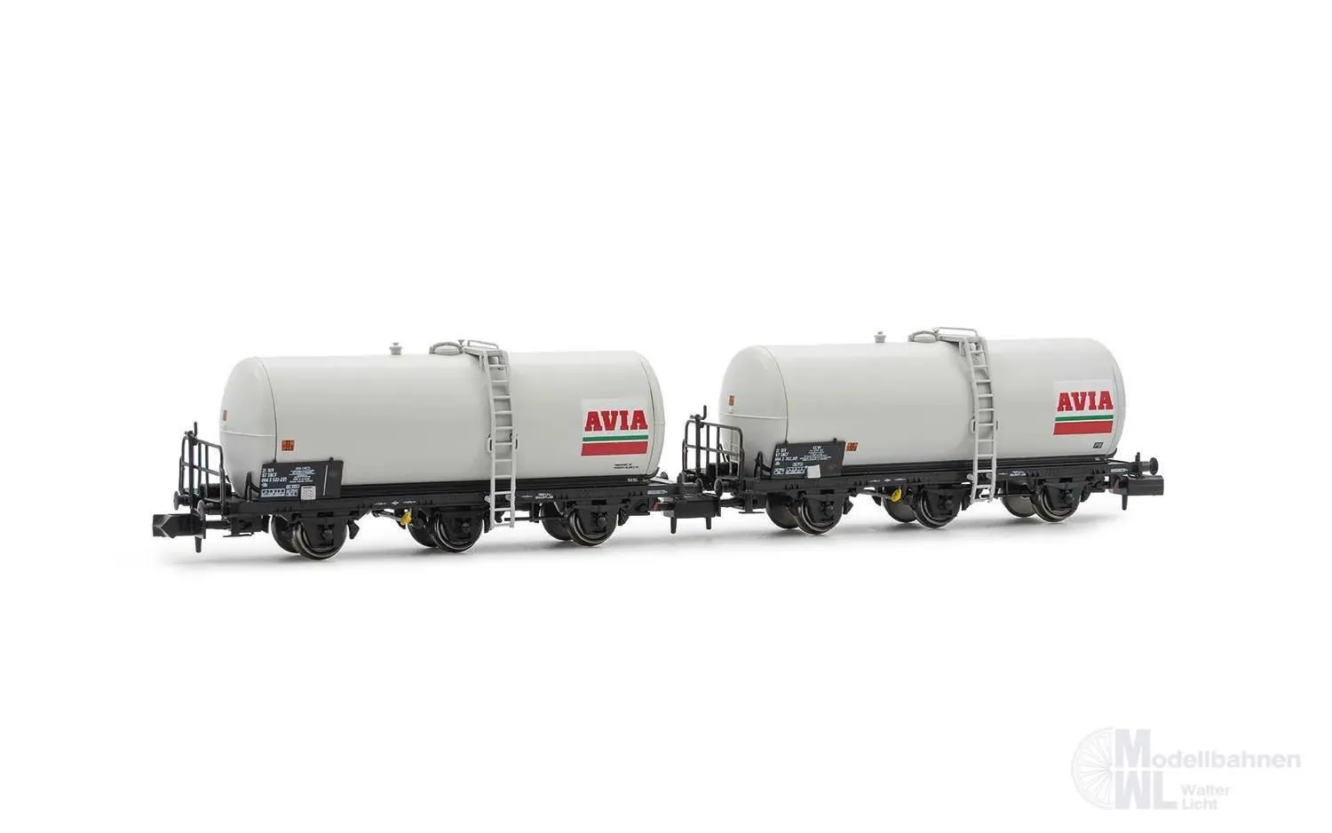 Arnold 6676 - Kesselwagen Set SNCF Ep.IV 2.tlg. AVIA N 1:1603