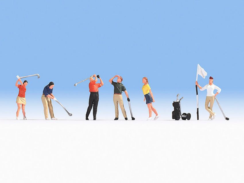 Noch 15885 - Golfer 6 Figuren 1 Caddy 1 Fahne H0 1:87 Noch 15885 - Golfer 6 Figuren 1 Caddy 1 Fahne H0 1:87
