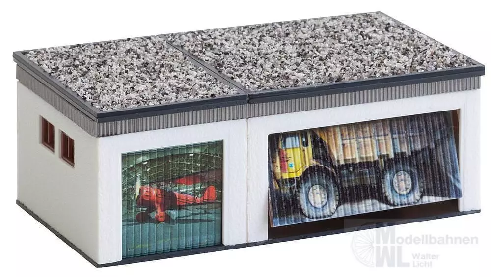 Faller 130319 - Doppelgarage mit Antriebsteilen H0 1:87