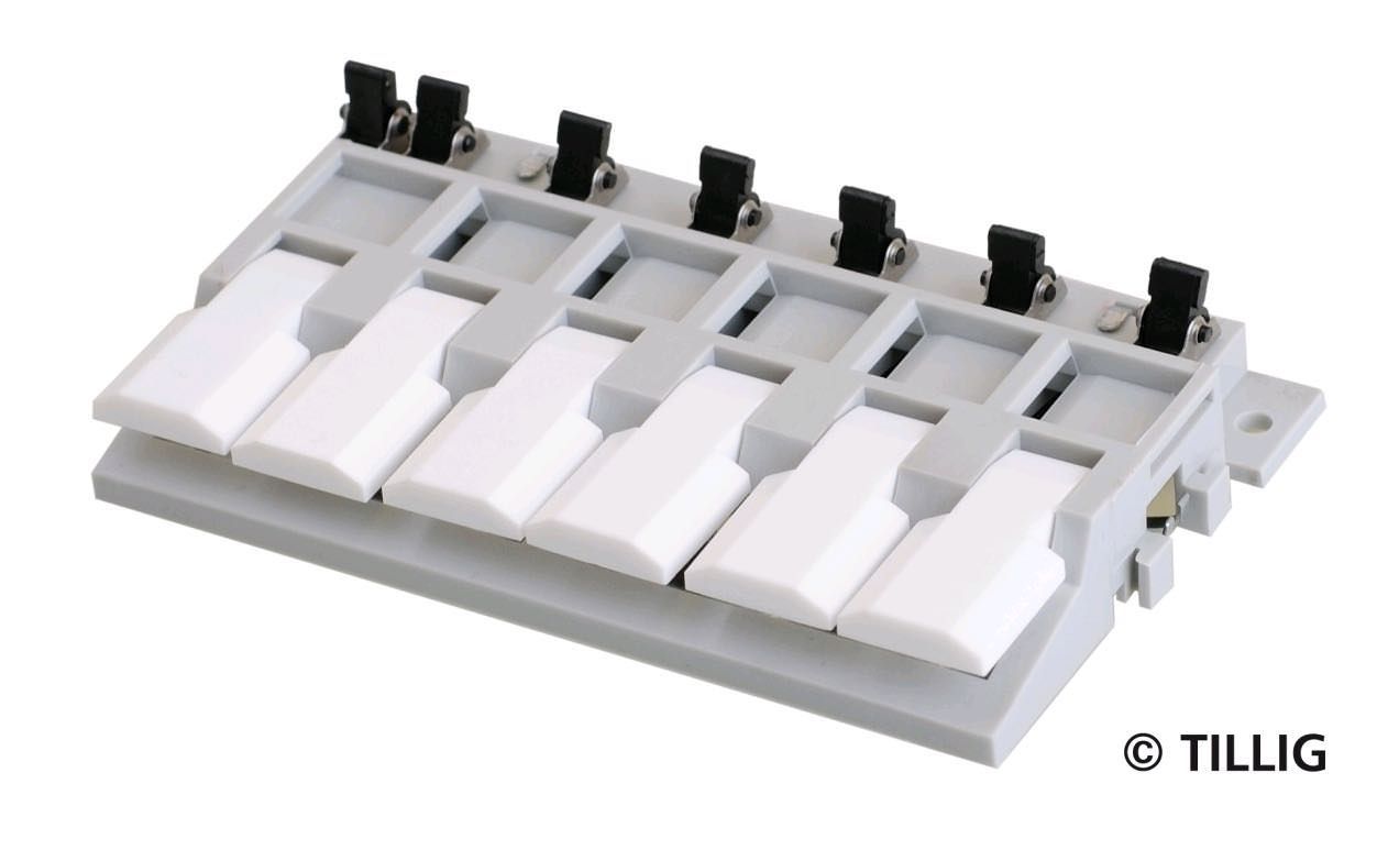 Tillig 08211 - Tastenpult für Moment oder Dauerstrom aneinan reihbar H0/GL