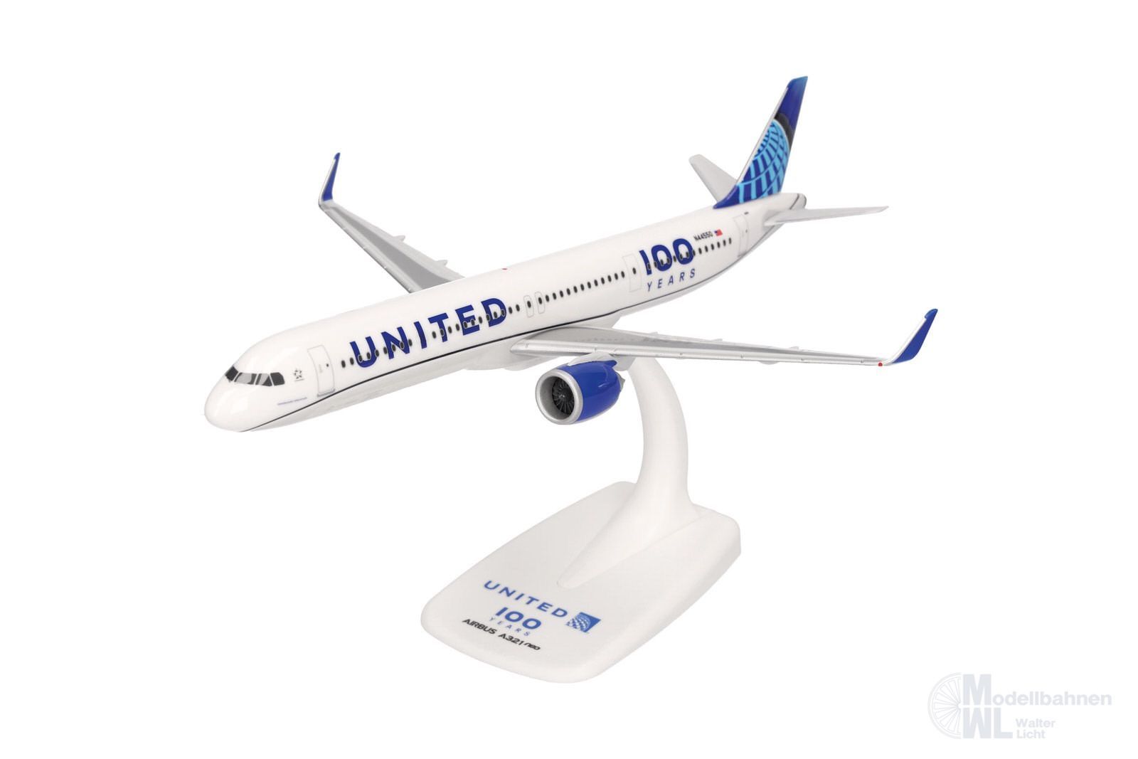 Herpa 615150 - Airbus A321neo United 100 Years 1:200