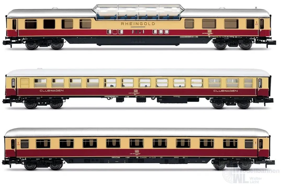 Arnold 4507 - Personenwagen Set AKE Ep.VI 3.tlg. Rheingold Set 1 N 1:160