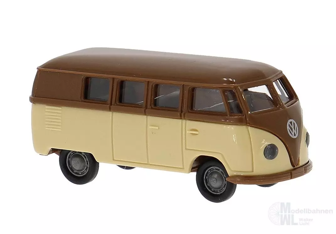 Brekina 31033 - VW T1a Kombi braun/beige Economy H0 1:87