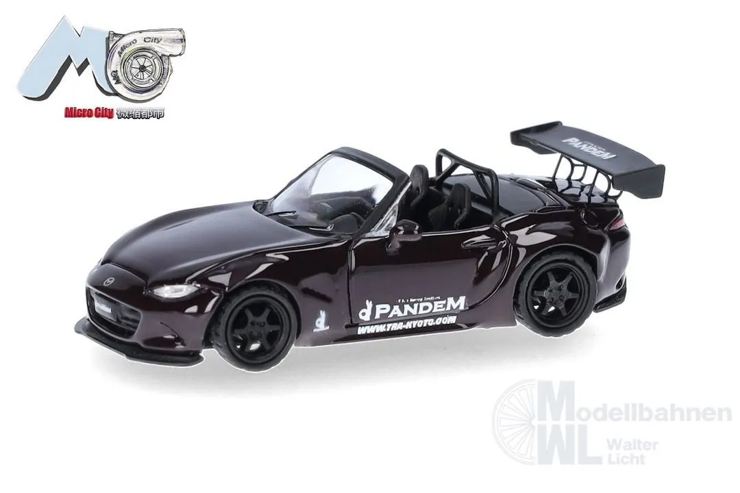 Herpa 87MC000128 - Mazda MX-5 Rocket Bunny, lila (purple) H0 1:87