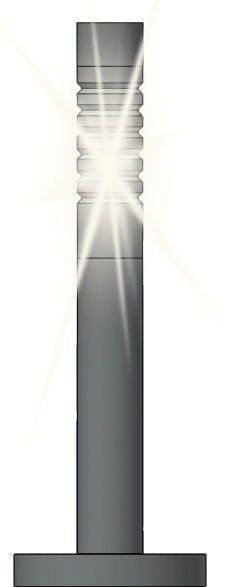 Viessmann 6162 - Pollerleuchten modern LED weiß 3 Stück H0 1:87