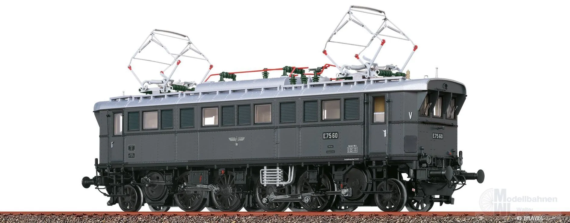 Brawa 43244 - E-Lok E 75 60 DRG Ep.II H0/GL