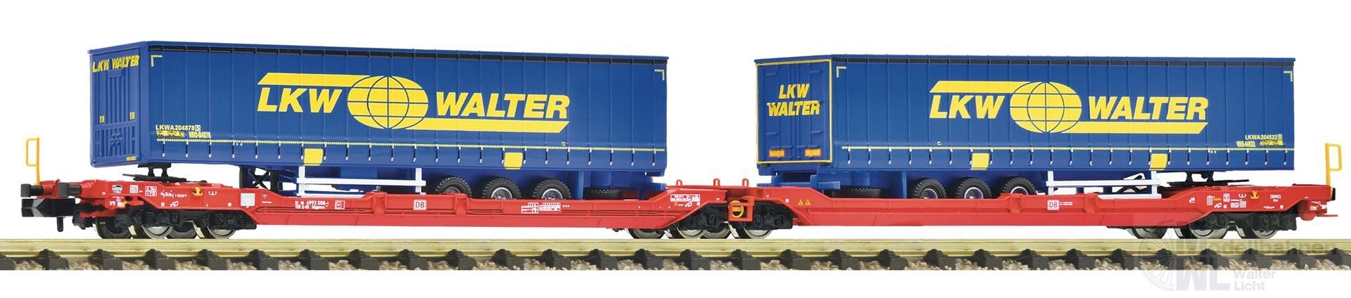 Fleischmann 6660050 - Doppeltragwagen T3000e DB Ep.VI LKW Walter N 1:160