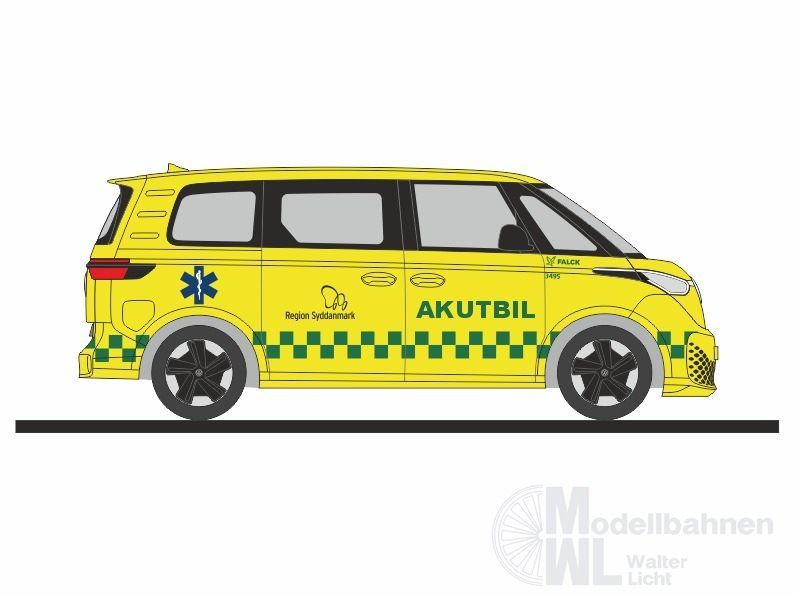Rietze 51409 - Volkswagen ID.Buzz People Falck Akutbil (DK) H0 1:87 Rietze 51409 - Volkswagen ID.Buzz People Falck Akutbil (DK) H0 1:87