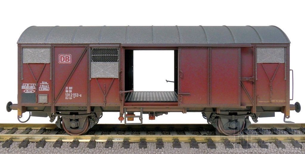 Exact Train 22039 - Güterwagen gedeckt DB Ep.V Gs-uv 212 gealtert H0/GL Exact Train 22039 - Güterwagen gedeckt DB Ep.V Gs-uv 212 gealtert H0/GL