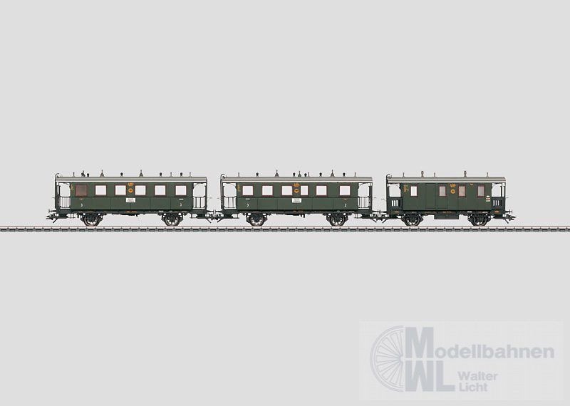 Märklin 43019 - MÄRKLIN - Personenwagen-Set DRG Ep.I 3.tlg. H0/WS