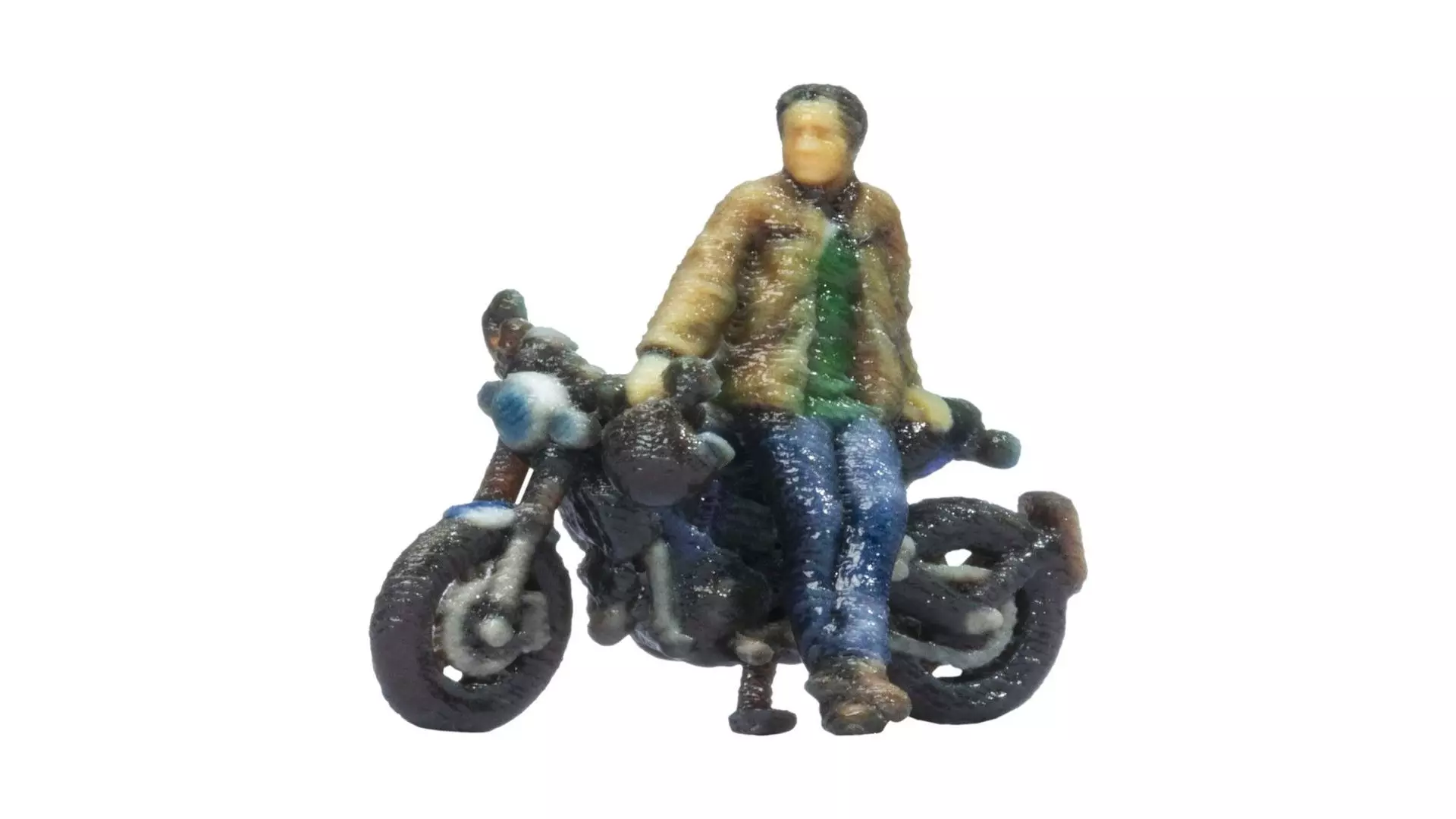Noch 10908 - Café Racer Motorrad stehend  H0 1:87