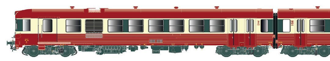 LS Models 11522S - Triebzug X 4750 SNCF Ep.IV 2.tlg. H0/WS Sound