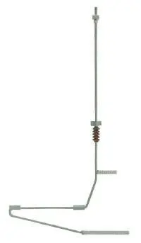 Viessmann 4277 - Halteelement für Quertragwerk 3 Stück TT 1:120