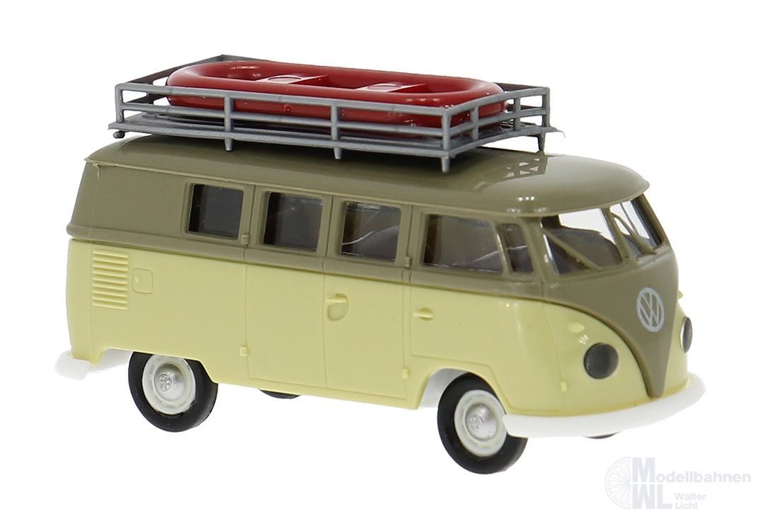 Brekina 31638 - VW T1b Camper mit Dachträger/Boot H0 1:87