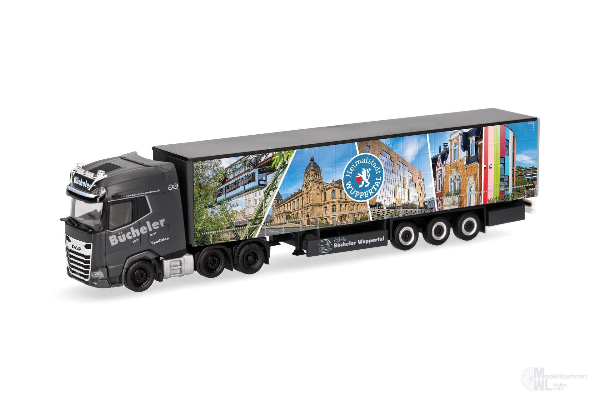 Herpa 319737 - DAF XG+ 6x2 Gardinenplanen Sattelzug Bücheler H0 1:87 Herpa 319737 - DAF XG+ 6x2 Gardinenplanen Sattelzug Bücheler H0 1:87